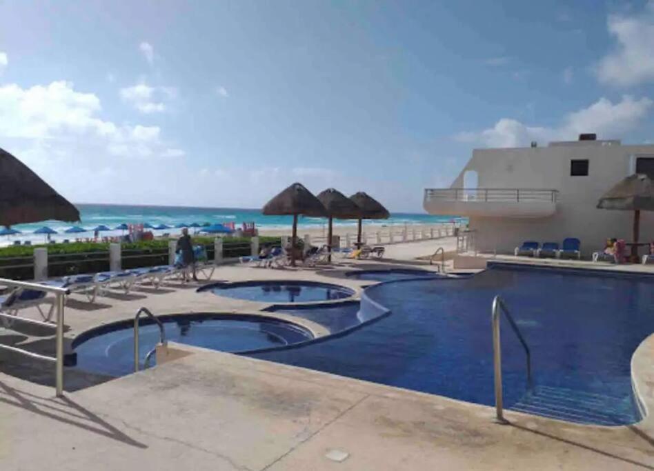 Amazing Beachfront Apartment 坎昆 外观 照片